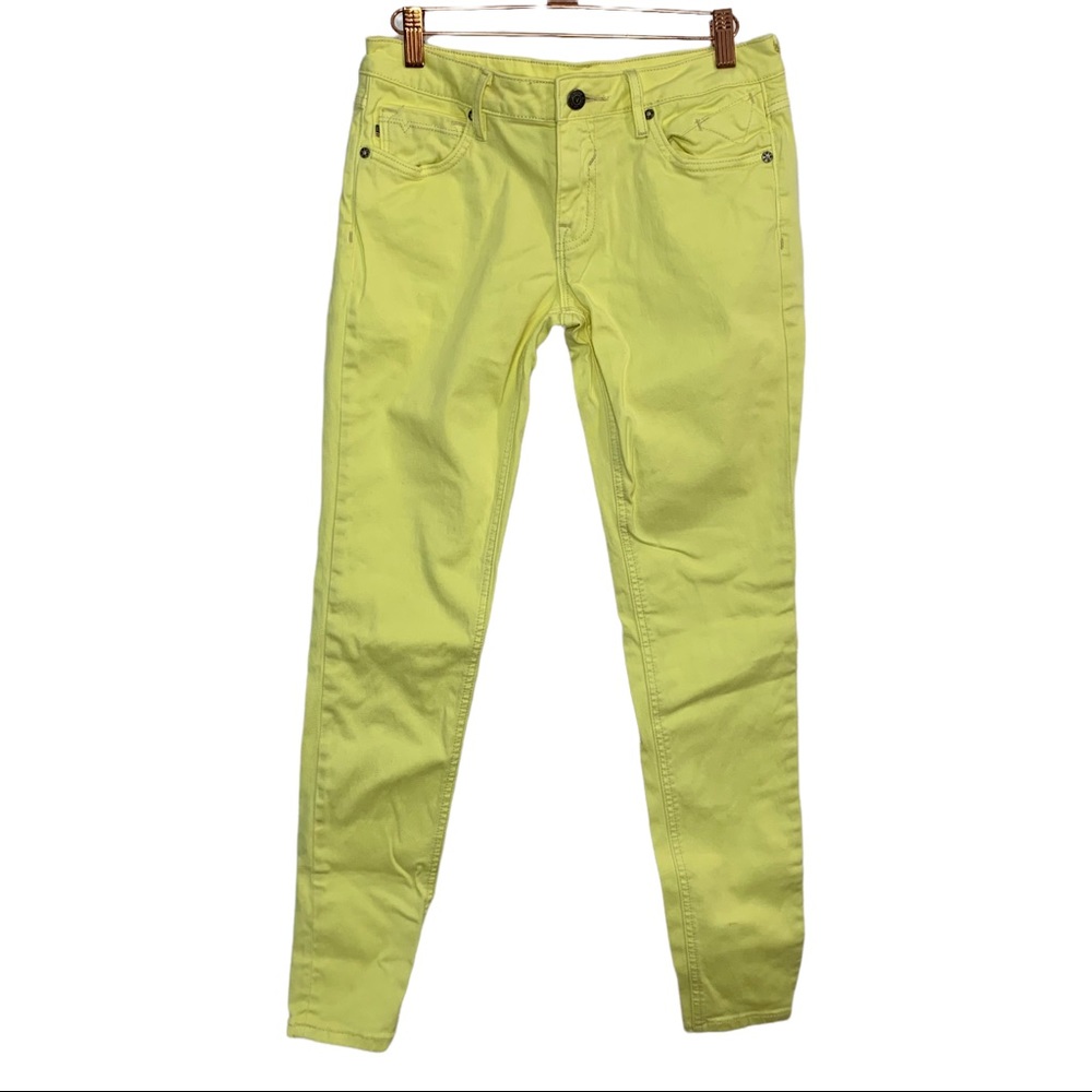 VIGOSS The Jagger Lemon Yellow Skinny Jeans Sz 28